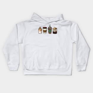 Coffee Christmas for Coffee Lover Cozy Holiday Xmas Combo Kids Hoodie